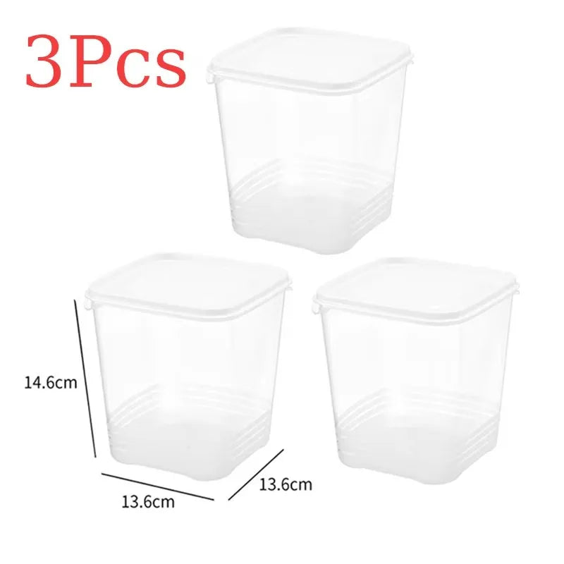 boîtes conservation alimentaires transparentes modernes réutilisables conteneurs rangement réfrigérateur congélation 1800ml 720ml