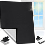 rideau occultant noir polyestère adhésif double face moderne opaque 100x150cm 100x200cm 100x300cm 100x400cm