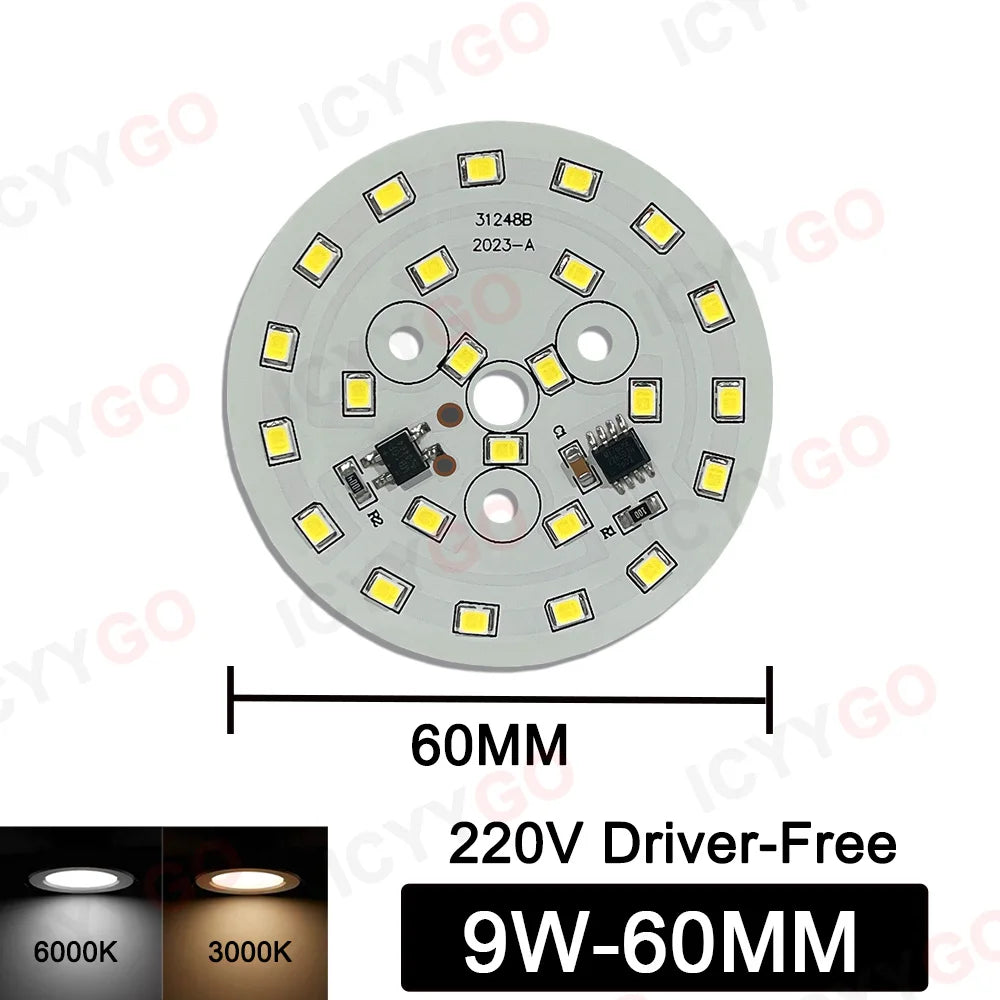plaque led circulaire 12w 15w 18w diodes blanches moderne ac 220v 240v