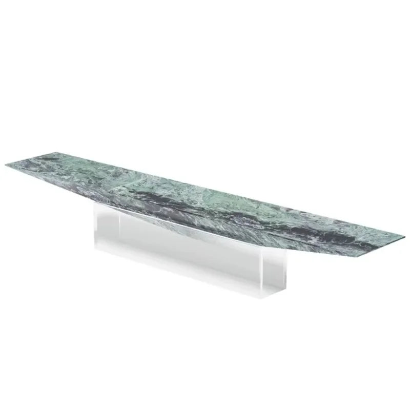 meuble tv moderne pierre naturelle marbrée table basse console
