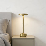 lampe table led rechargeable tactile moderne or noir sans fil chambre coucher