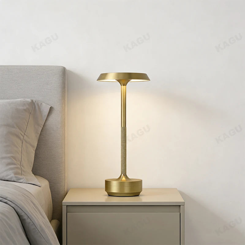 lampe table led rechargeable tactile moderne or noir sans fil chambre coucher