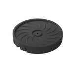 support plante roulant blanc gris noir rayures concentriques moderne