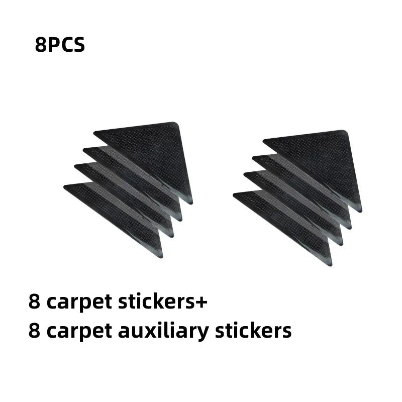 tapis anti dérapant triangle noir adhésif respectueux environnement salle bain