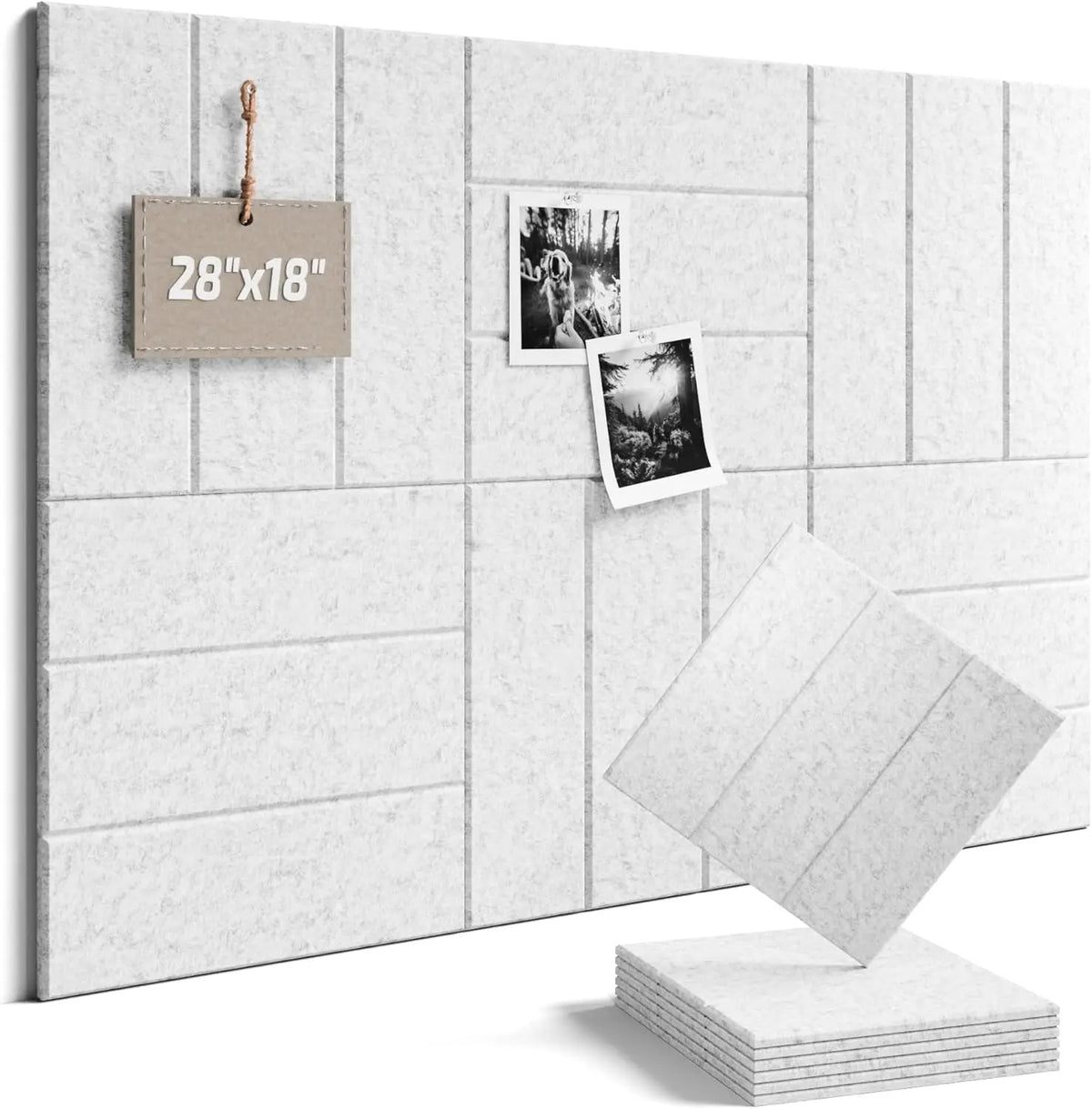 panneaux acoustiques modernes beige clair texture légèrement rugueuse 28.34x18cm 9.45x9.45cm 0.35cm épais adhésif