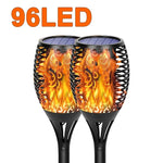 lanterne solaire led effet flamme vacillante moderne noire motif floral étancheextérieur jardin allée patio