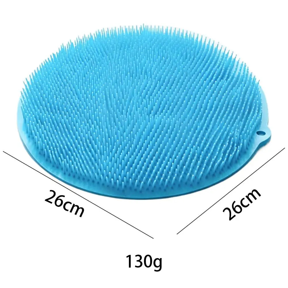 tapis bain nettoyage pieds rose vert violet bleu pointes ergonomique adhésif 26cmx26cm