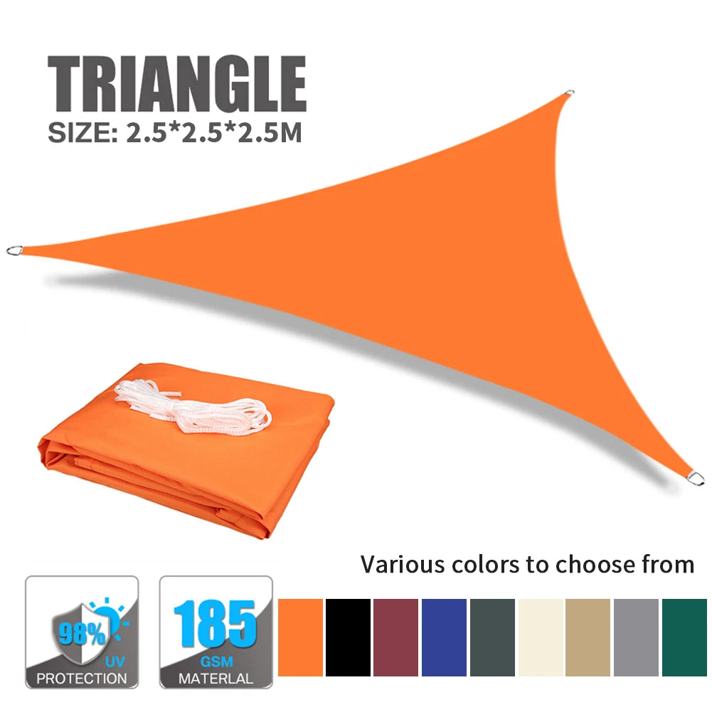 voile soleil orange rayures horizontales moderne anti uv patio jardin