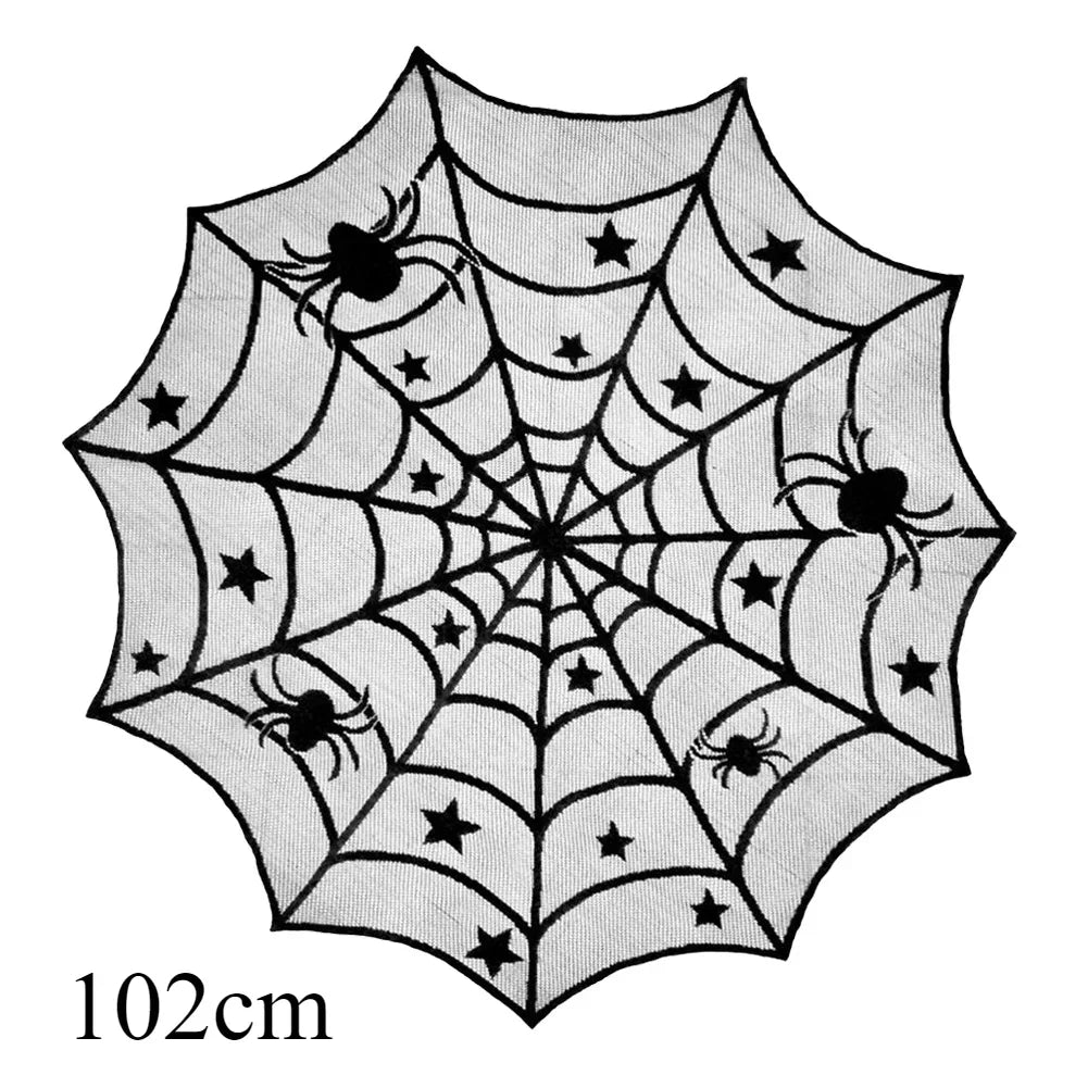 rideau halloween noir toile d'araignée chauves souris imperméable réutilisableextérieurintérieur
