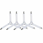 sangles lit clips métalliques blanc noir moderne fixations drap couette anti dérapage