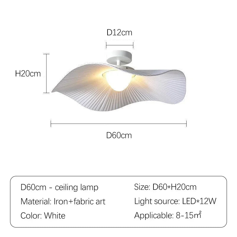 lampe suspendue moderne blanc texture tissu opaque salon chambrehôtel