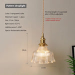 lampe suspendue transparente vintage ampoule E27 câble torsadé motifs géométriques chambre salon étude