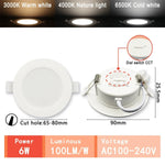 Spot LED blanc moderne 10W 14W 17W 20W 24W 6W câble adaptateur