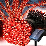 guirlande lumineuse solaire extérieur blanc chaud led jardin terrasse décoration cour mariage étanche piquet