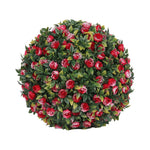 Boule fleurs artificielles rouge blanche violette moderne extérieur intérieur décoration mariage anniversaire
