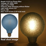 Décoration bleue moderne ampoule LED globe craquelée E27 220 240V 250 lumens