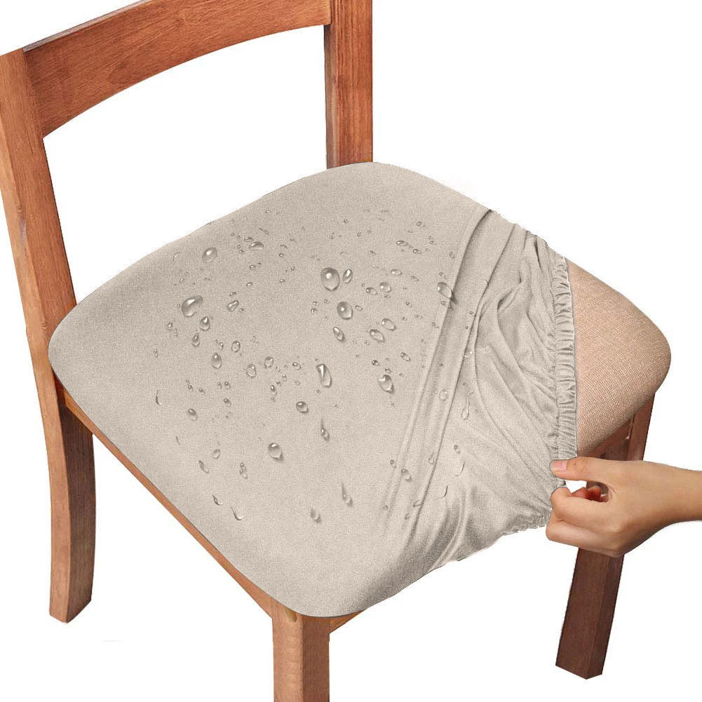 housse chaise imperméable tissu élasthanne polyester gris moderne élastique soyeuse fraiche couvrante chaise banquet