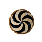 taie d'oreiller carrée velours moderne rayures pompons vert beige noir