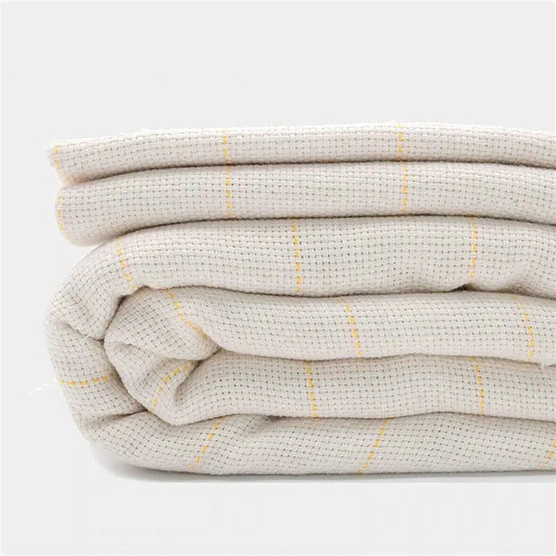 toile broderie rayée beige coton polyester antimicrobien control odeur tissu filet jaco Jacquard bricolage