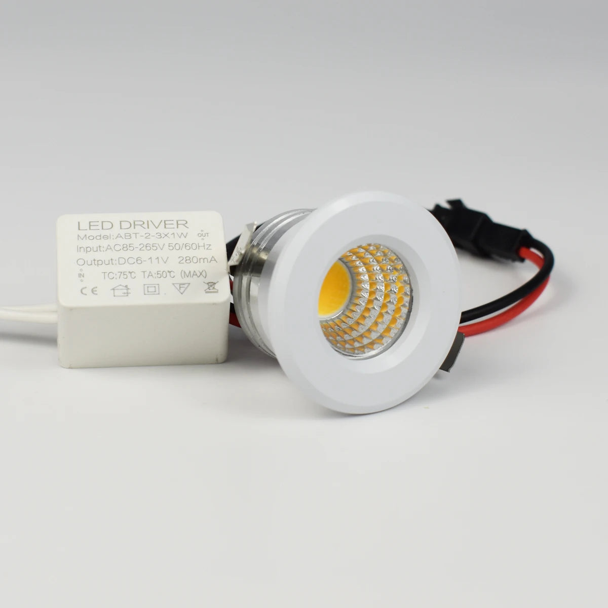 projecteur led spot noir blanc grille led moderne clips adaptateur courant alternatif