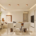 lampe bois naturel led downlight facile éclairage moderne chambre salon