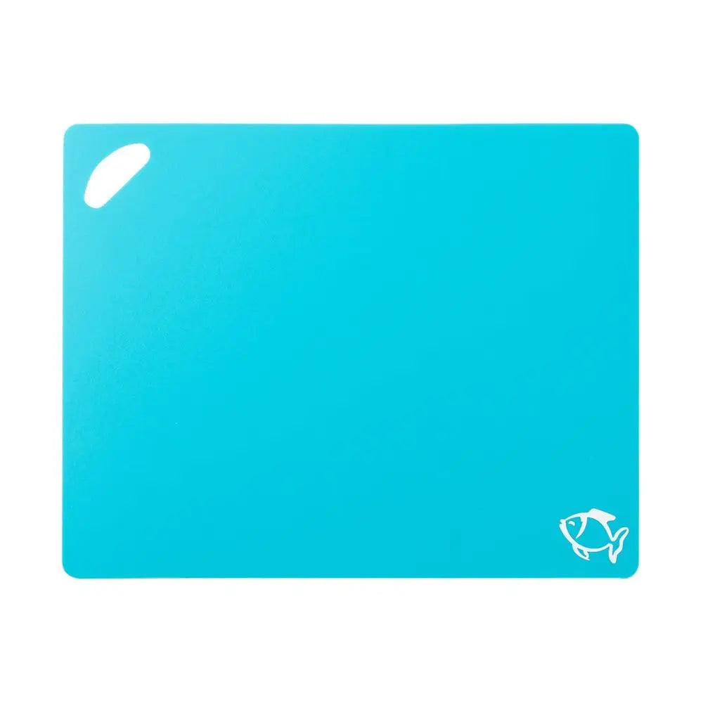 planche découper moderne fruits poissons couleurs vert orange jaune violet bleu rouge