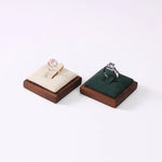 présentoir bagues velours blanc vert gris marron clips classique rangement portable commercial