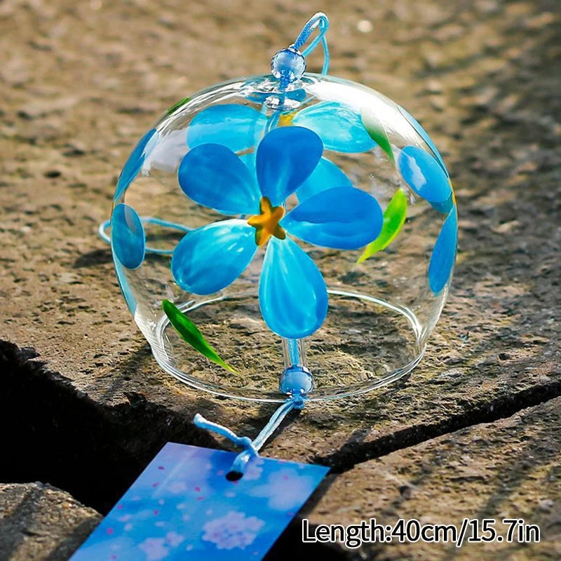 cloches vent transparentes motifs floraux décoratives japonaises artisanales chambre decoration
