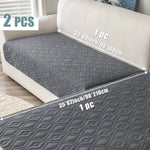 housse canapé polyestère motif géométrique gris moderne imperméable lavage machine 90x160cm 90x210cm