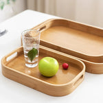 Plateau de service en bambou pour hôtel ou maison avec accessoires de cuisine