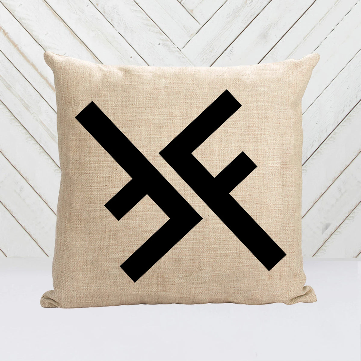 taies d'oreiller géométriques motif noir minimaliste coton lin beigeclair respectueuxenvironnement nontoxique 45x45cm deuxcôtés