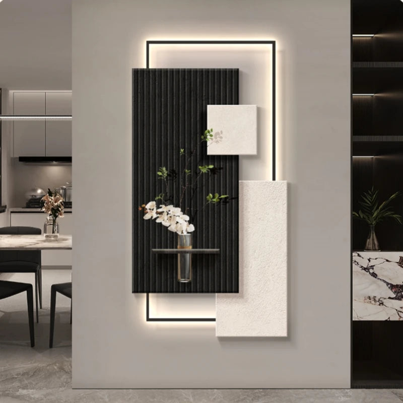 Lampe murale LED bois taille XL