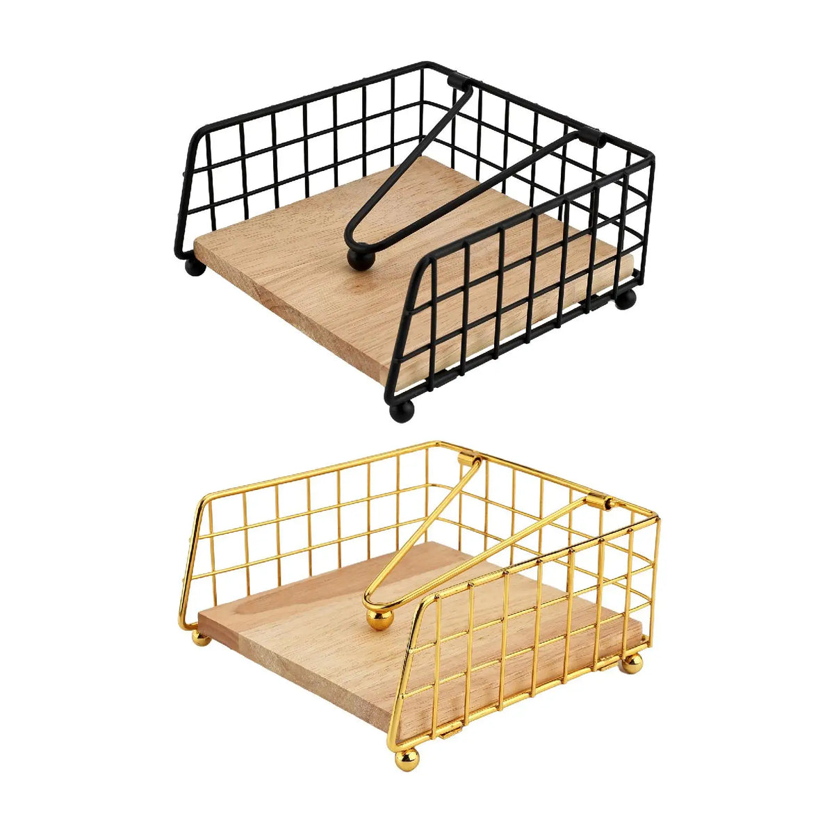 support serviettes moderne porte serviettes bois noir distributeur serviettes plates bras rustique décoration cuisine