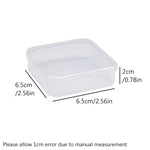 boîtes rangement transparentes poignées modernes petites pièces accessoires boîtes polyvalentes