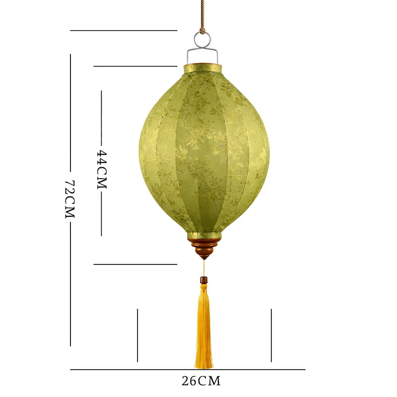 lanternes traditionnelles imprimées fleurs dorées opaques couleurs vives tissu anniversaire noël fêtes