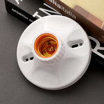 socquette ampoule e27 blanc rainurée moderne opale fixe support lampe minimaliste