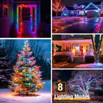 guirlande lumineuse solaire 20m 200led blanc chaud fil cuivre moderne certification ip65 ul rohs
