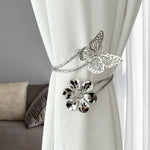 bracelet rideau papillon fleur or argent décoratif moderne élégant métal opaqué