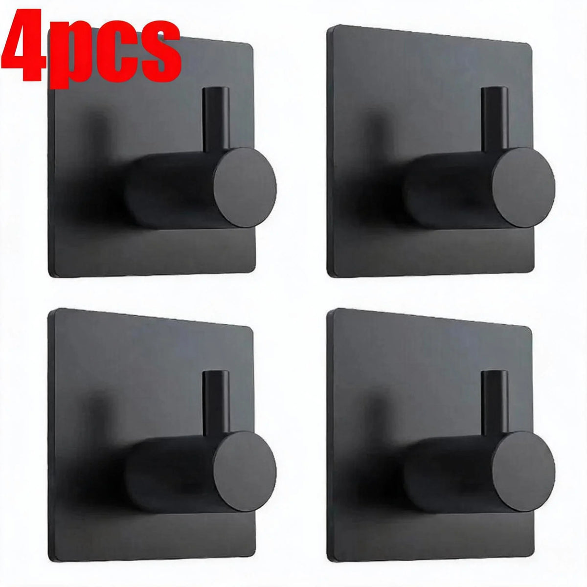 porte serviettes adhésif acier inoxydable noir moderne salle bain utilisation multiple protection adhésive fixe