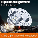 lampe torche rechargeable led noir jaune clip intelligent sensor modernemode haute moyenne basse type