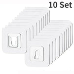 crochet adhésif transparent support photo moderne stockage mural plastique fixe clips rectangulaire