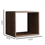 meuble modular bois clair grille moderne poignées vases bougies livres