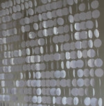rideau pvc fleur argent violet or moderne décoration intérieur maison
