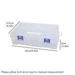 boîtes rangement transparentes empilables colorées poignée moderne 14.8cm 14.8cm 12.3cm