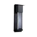 applique murale led moderne noire transparente éclairage induction verre trempé fixations oeilletsextérieur