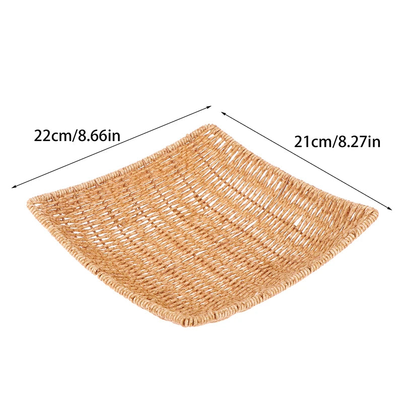 paniers rotin marron clair tissage fin traditionnels poignées intégrées utilisation multiple réutilisable