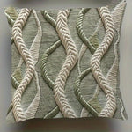 coussins tissés motifs noeuds verts blancs modernes non toxiques respectueux environnement 40x40cm 45x45cm 50x50cm