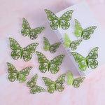 papillons décoratifs multicolores ornements floraux adhésifs diy gâteaux cupcakes boîtes cadeaux chambre coucher
