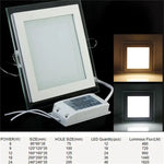 ampoule led 24w plaque carrée blanc chaud moderne clips transformateur