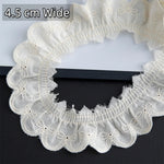 ruban dentelle coton blanc nœuds décoratifs mariage décoration robe classique